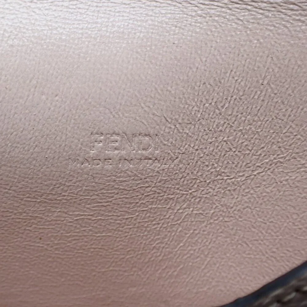 Fendi Blush-Beige Leather Envelope Clutch - Picture 6 of 6